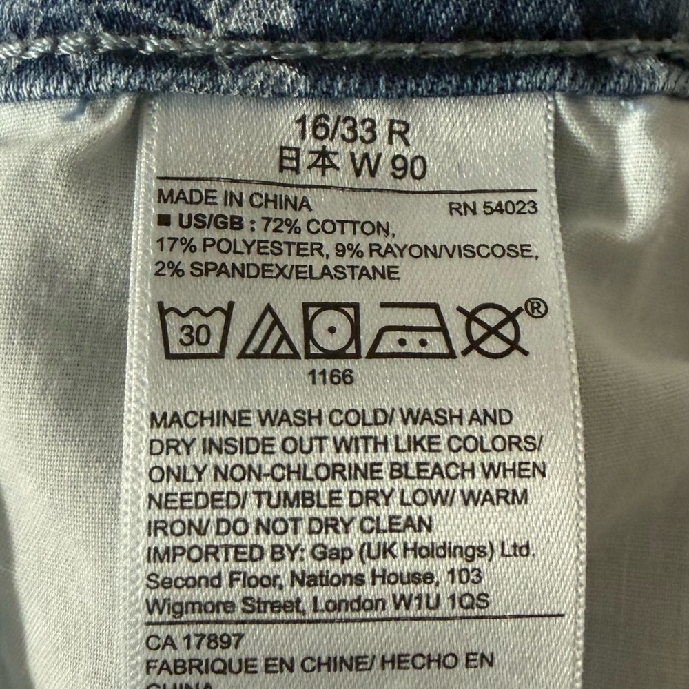 GAP girlfriend floral jeans - Picture 7 of 7